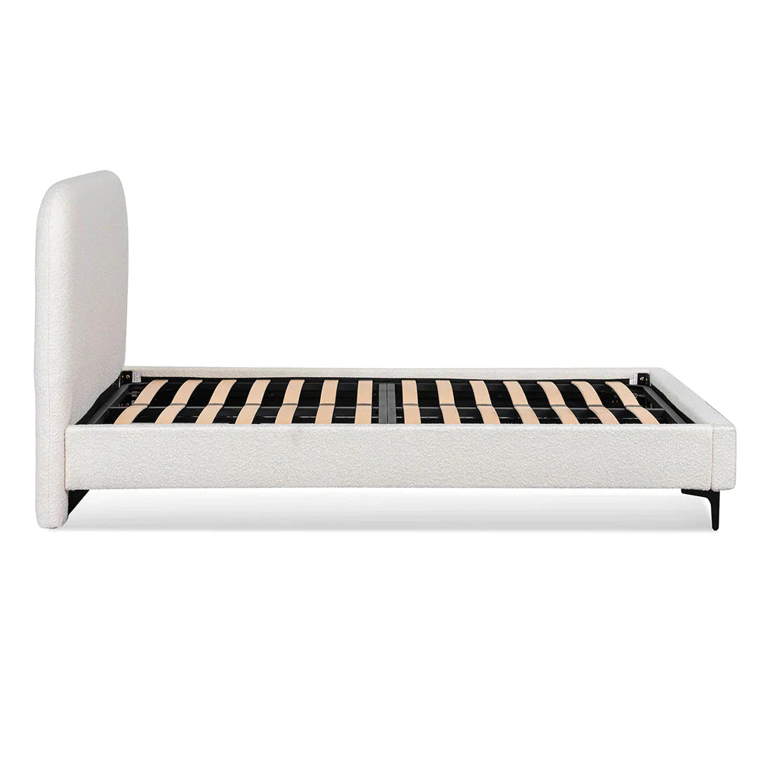 Billie Queen Bed Frame - Cream White