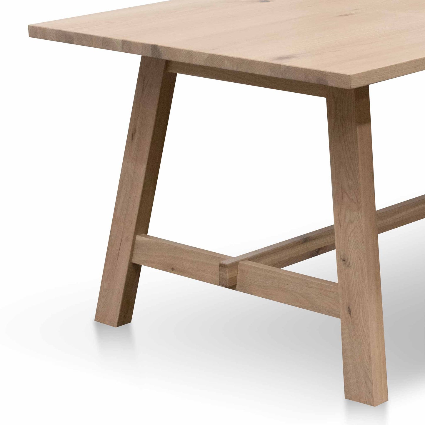 Kenny Wooden Dining Table - Washed Natural