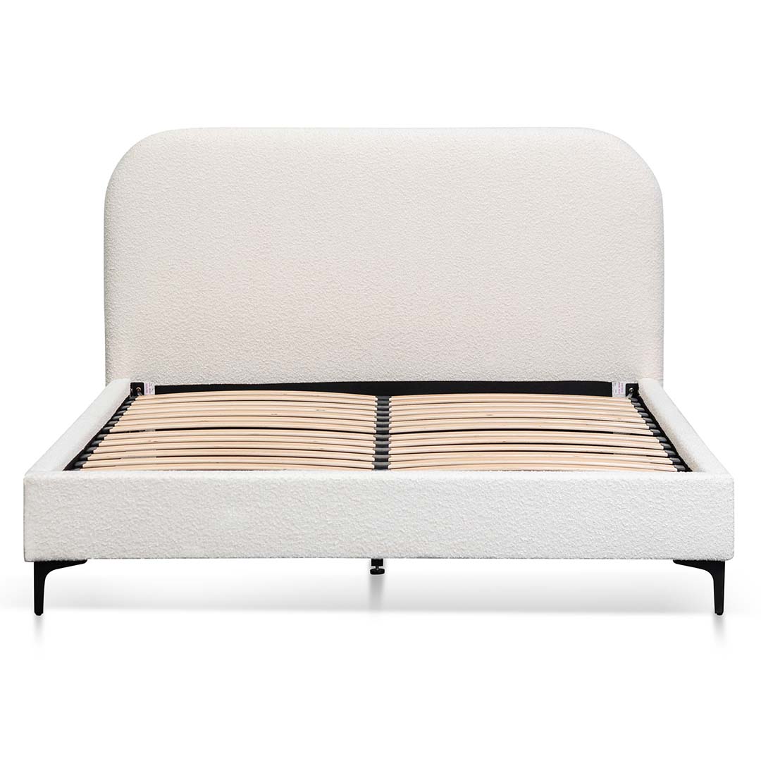 Billie Queen Bed Frame - Cream White