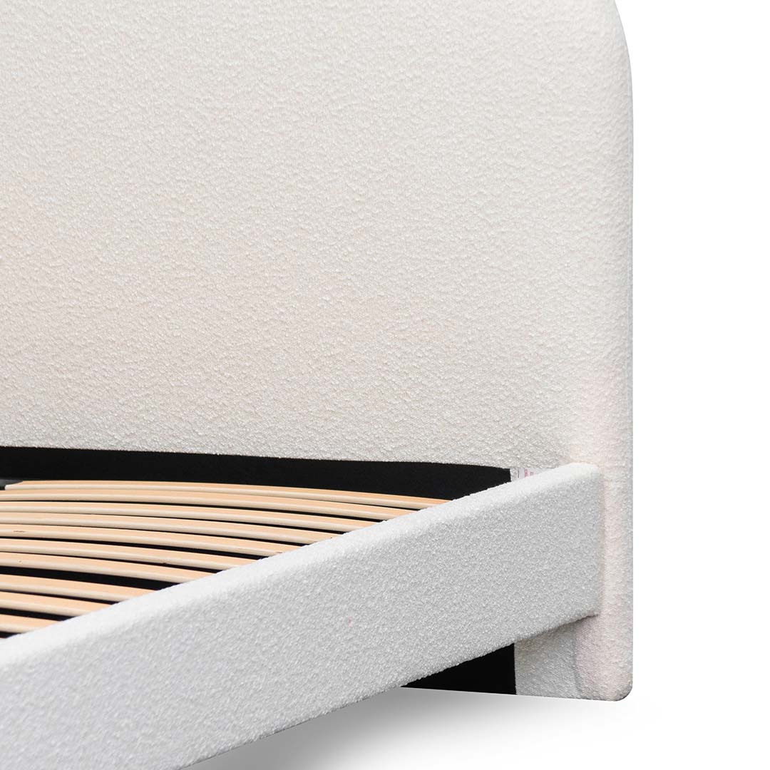 Billie Queen Bed Frame - Cream White