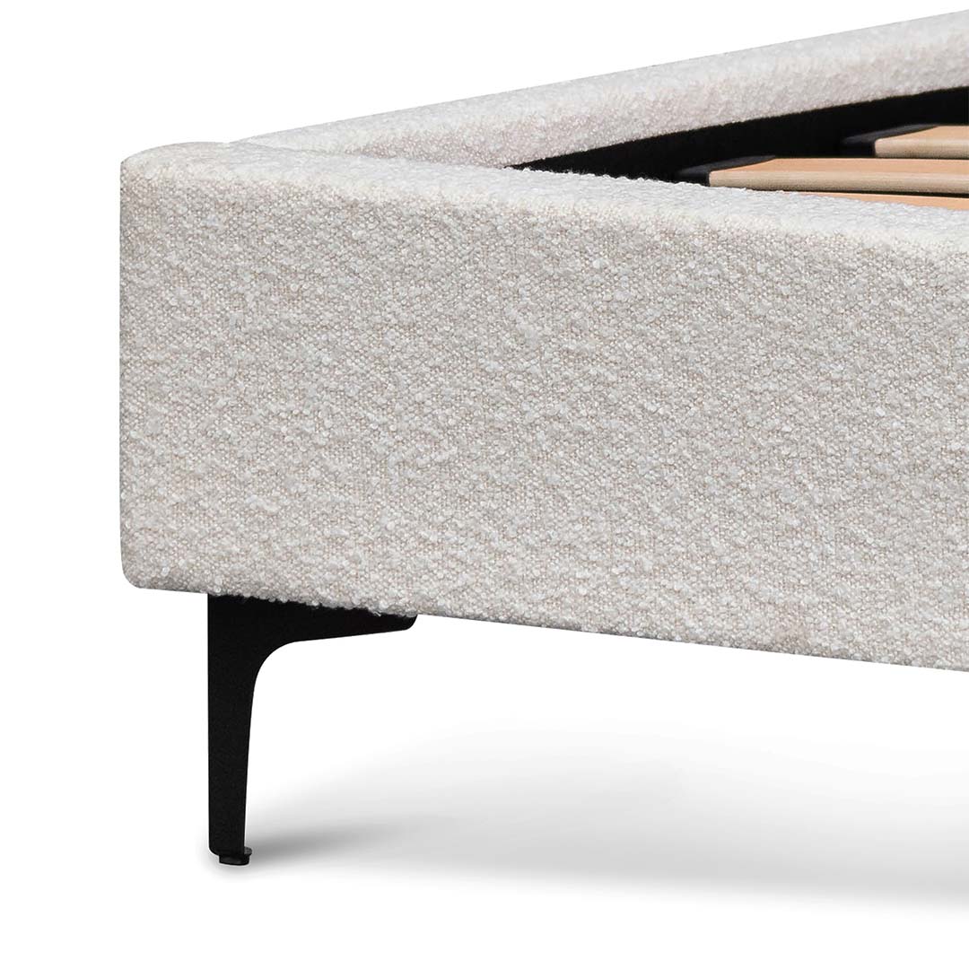 Billie Queen Bed Frame - Cream White