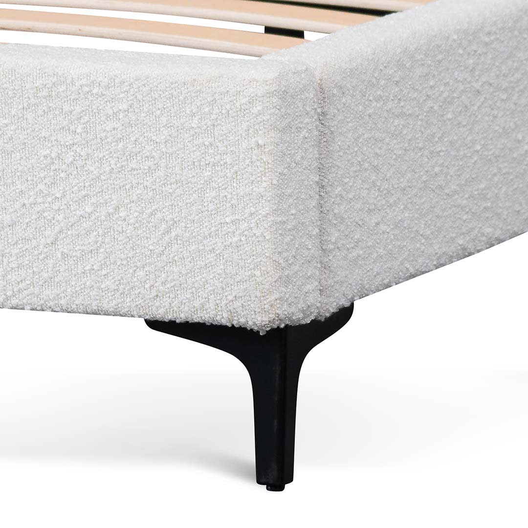 Billie Queen Bed Frame - Cream White