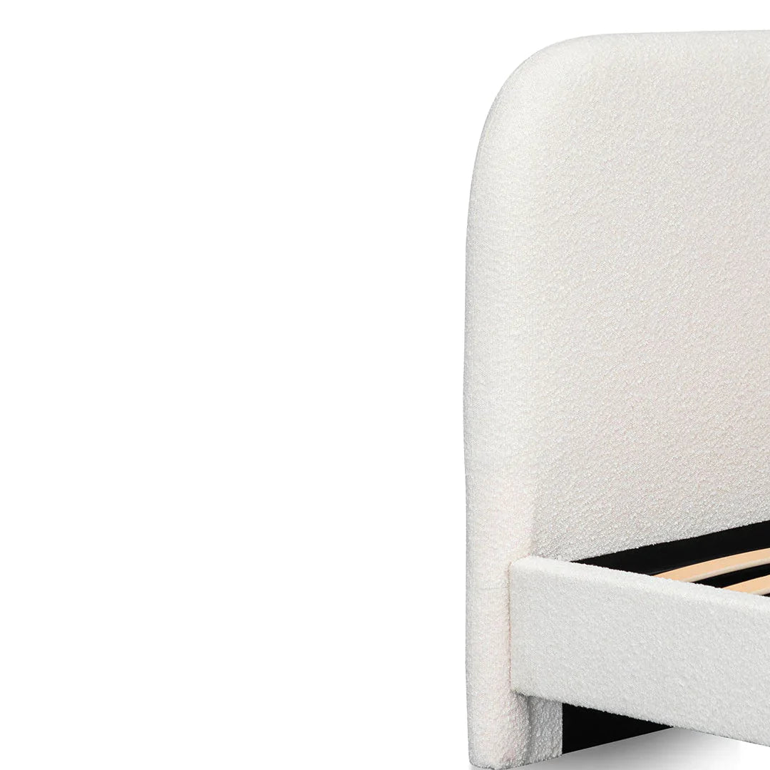 Billie Queen Bed Frame - Cream White
